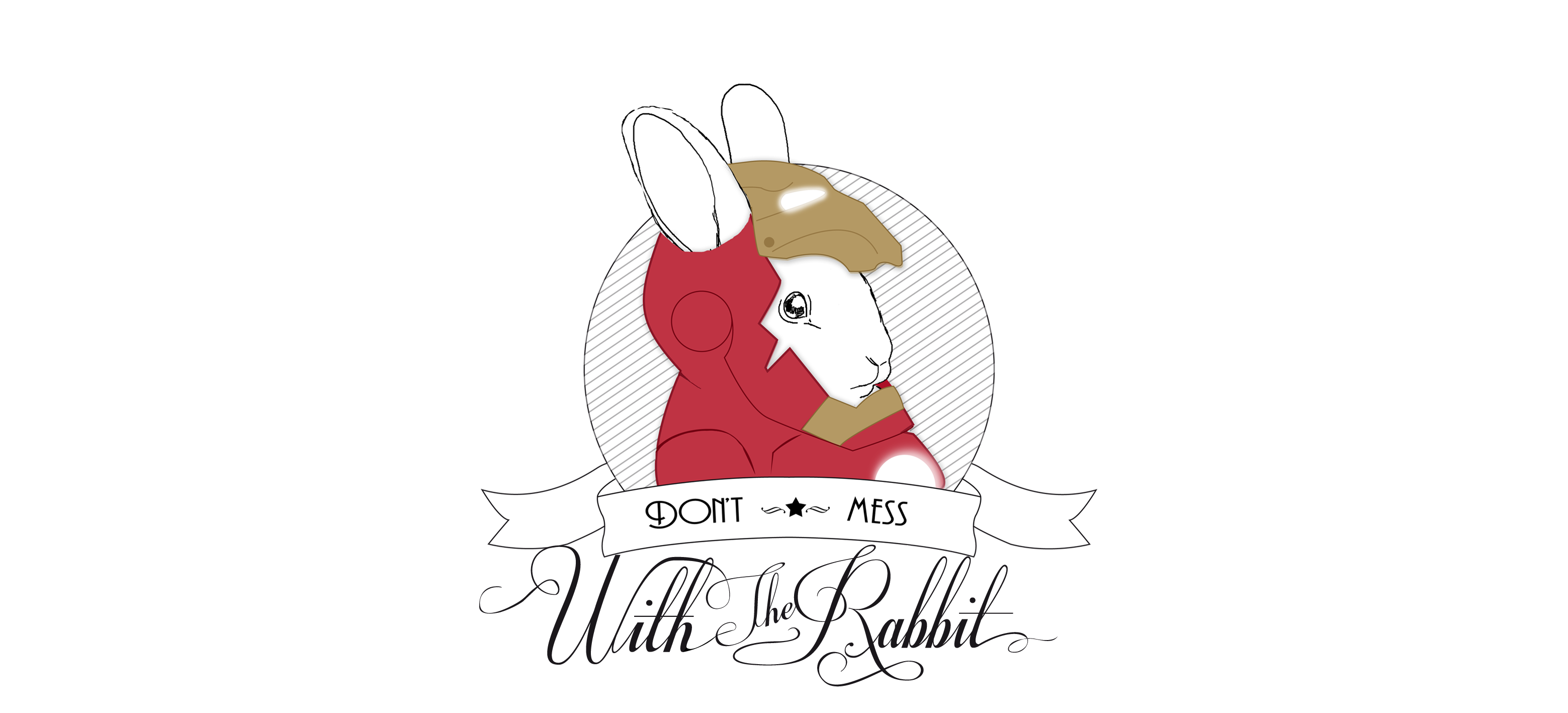 don't mess with the rabbit - logo IronRabbit